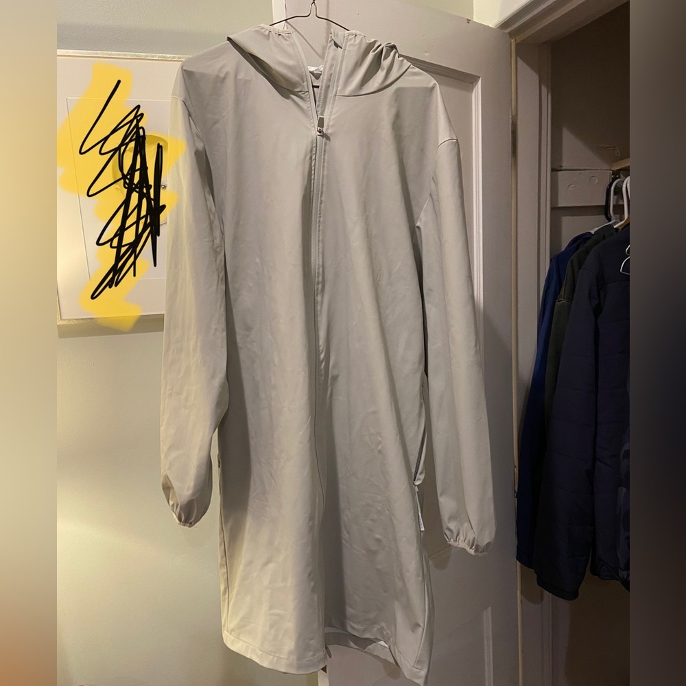 Womens RAINS long rain jacket M/L